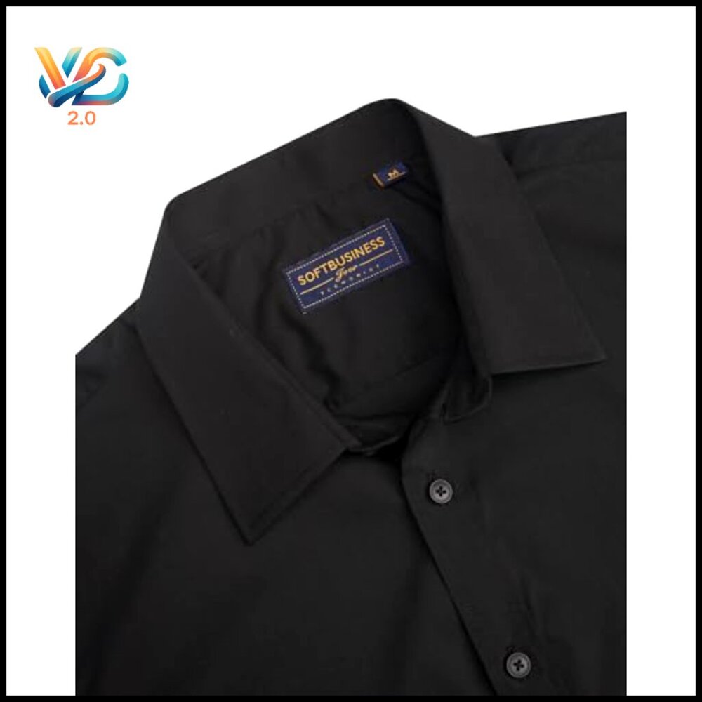 Stretch Stain Shield Button Down Shirt Classic Fi… - image 4